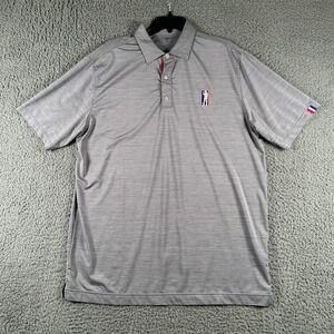 USAG U Suck‎ At Golf Short Sleeve Stretch Polo Golf Shirt Mens XL Gray
